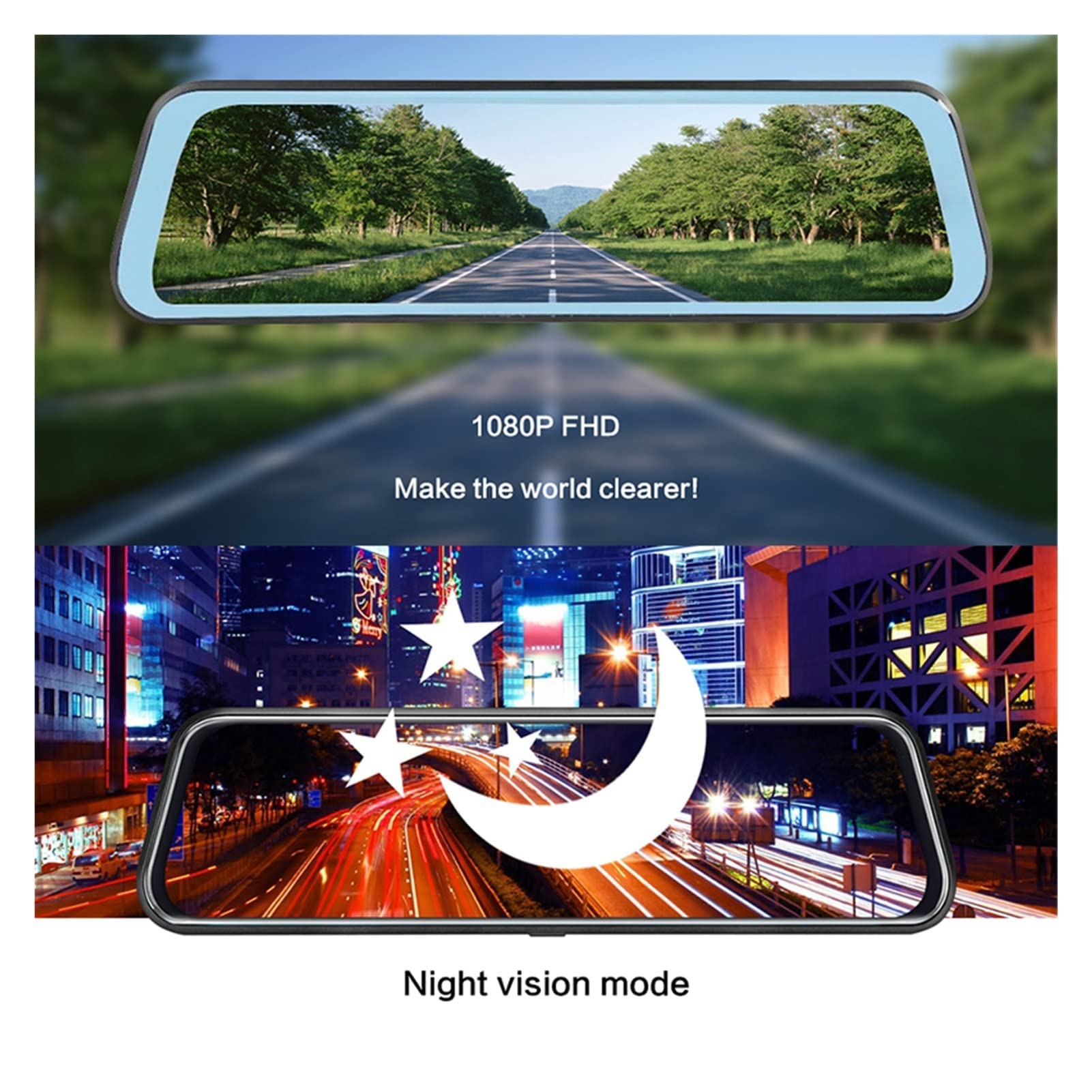 Streaming Media Rearview Mirror DVR 新品 Rear Mirror Dash Cam Full HD 1080P Car DVR Stream Media Rearview